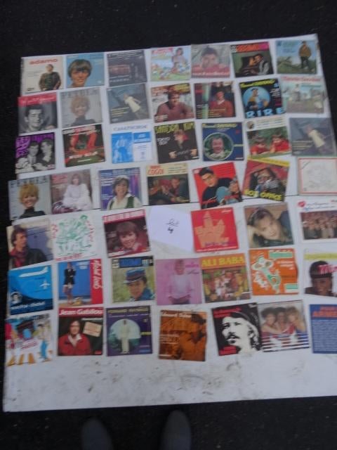 Lot 4— 50 vinyl 45 T Frans 1970-1980 — Pop — Disco, Cd's en Dvd's, Ophalen of Verzenden, Pop, Single