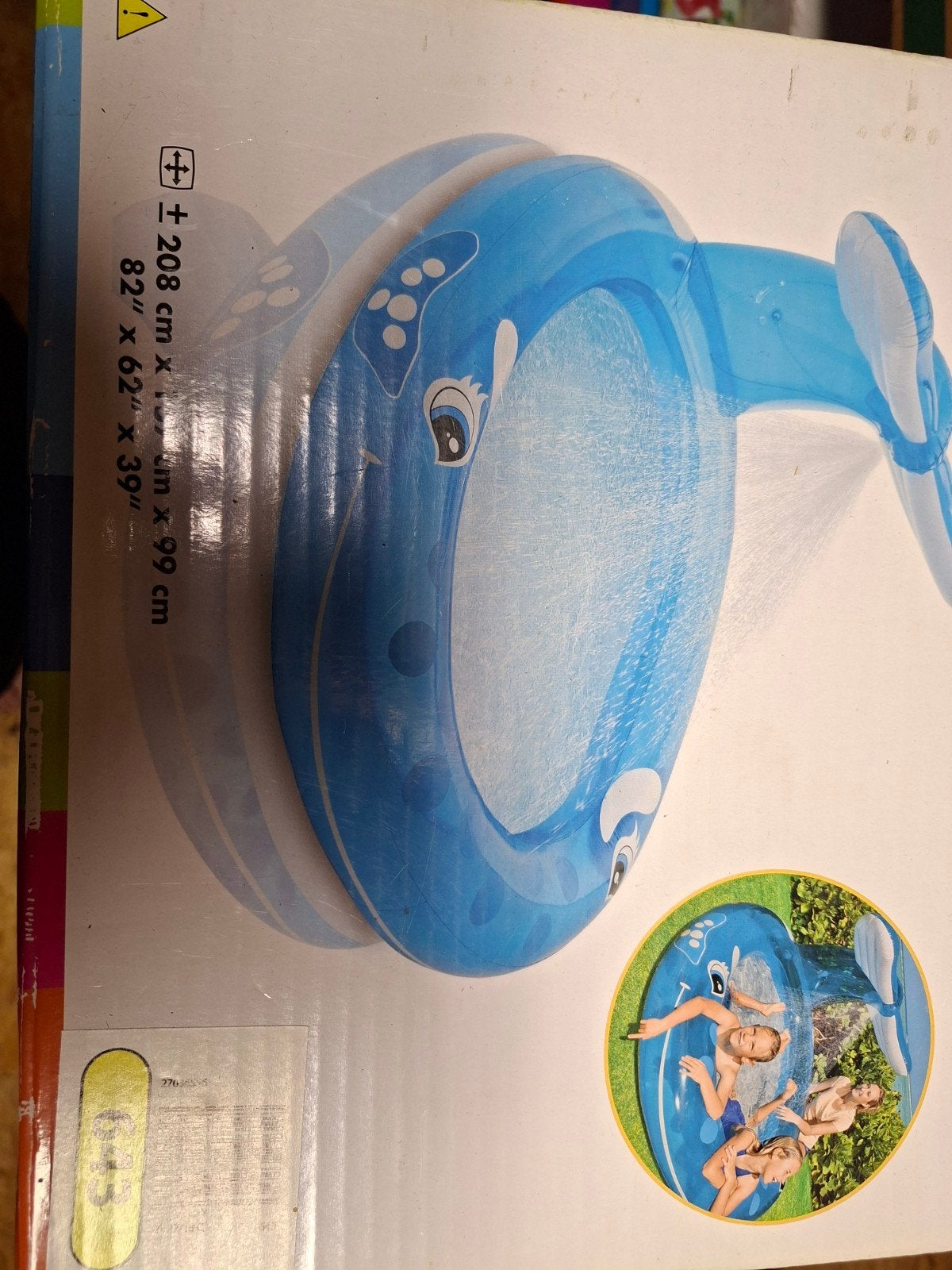 Kinderzwembad walvis Intex, Kinderen en Baby's, Ophalen of Verzenden, Zo goed als nieuw