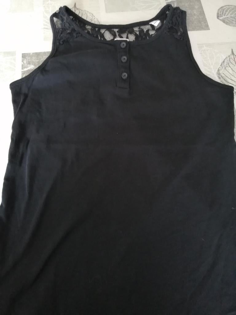 zwart topje maat 152, Ophalen of Verzenden, Zo goed als nieuw, Meisje, Shirt of Longsleeve