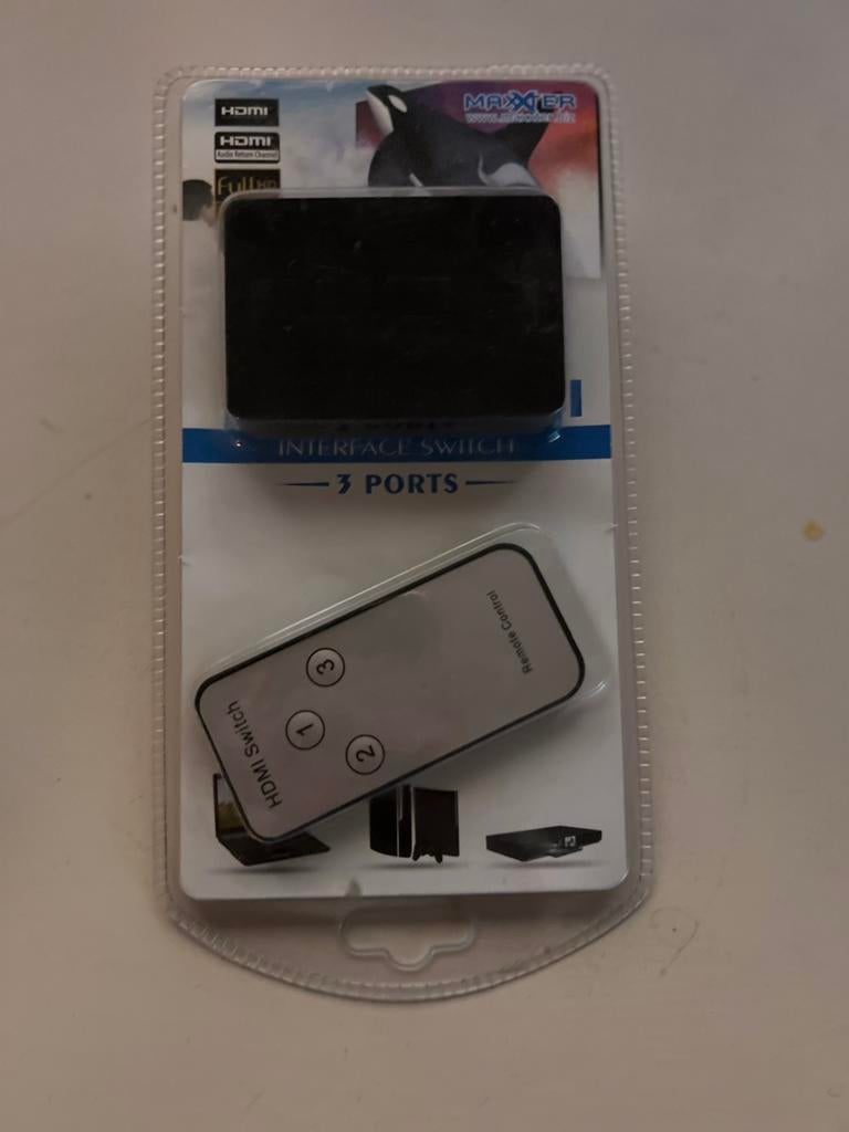 Hdmi switch met 3 poorten, Ophalen of Verzenden, Zo goed als nieuw