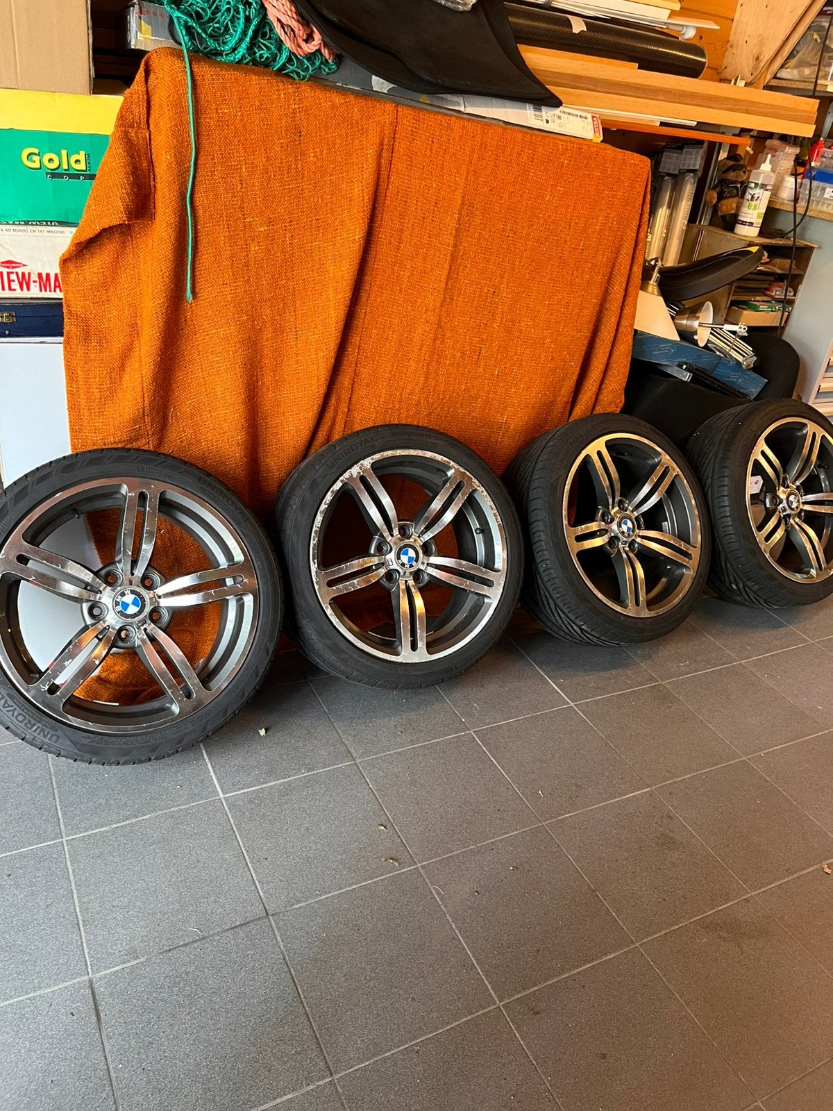 Jantes en alliage BMW de 18 pouces pneus Uniroyal 5, Enlèvement, 18 pouces, Pneu(s)