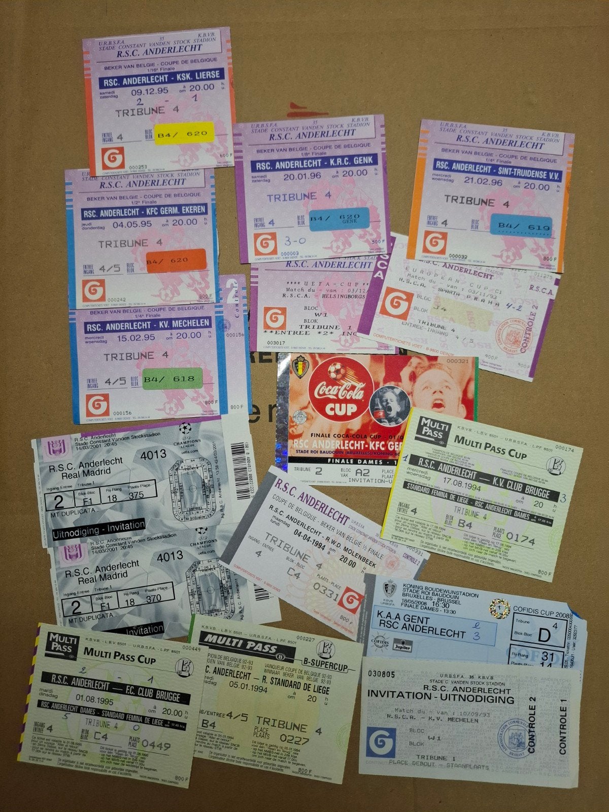 ticket de match de football rsca, Enlèvement ou Envoi
