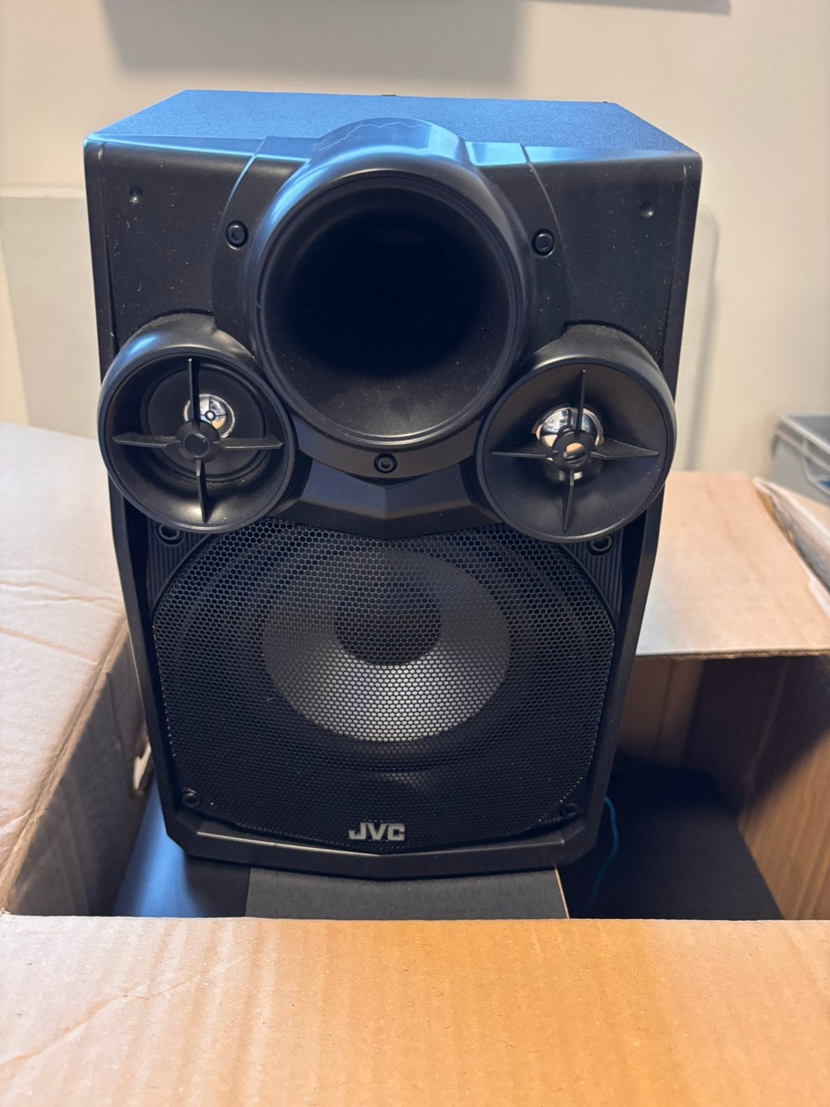 4 boxen JVC, TV, Hi-fi & Vidéo, Enlèvement, Comme neuf, Kit home cinéma, JVC