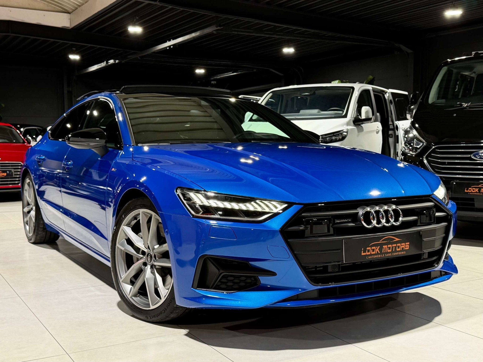 Audi A7 50 TFSI-e Quattro S-tronic S-line PHEV 265cv DISTRON, Autos, https://public.car-pass.be/vhr/77cf320f-fd0b-4adb-b681-d8cff091bd93