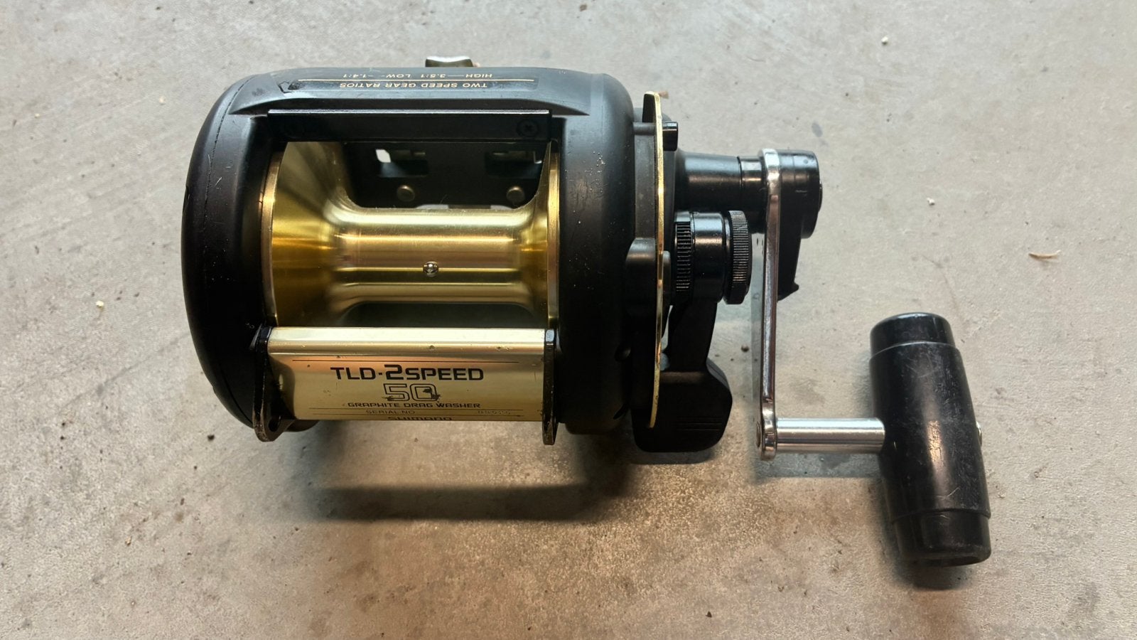 Shimano TLD 50 II (2-Speed) big game sleepree, Watersport en Boten, Ophalen, Gebruikt