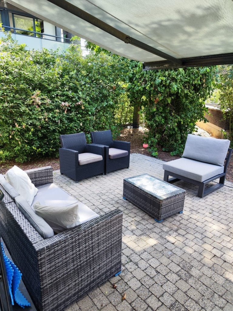 Loungeset / Tuin set Buiten zgan, Ophalen, Zo goed als nieuw, Bank, Loungeset