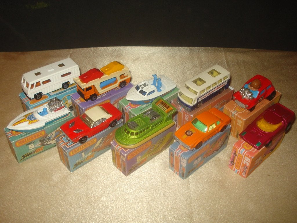MATCHBOX Superfast Lot 10 de 10 Voitures + Boîtes Reproduite, Enlèvement ou Envoi, Comme neuf, Voiture