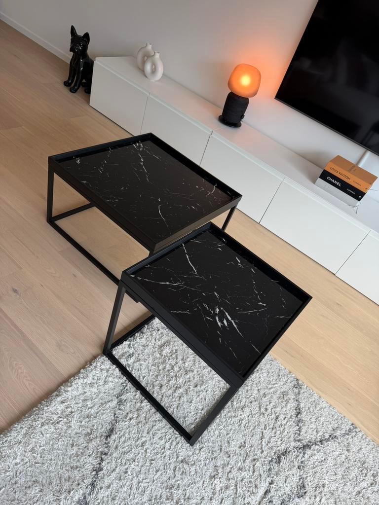 Marmeren salontafels, Huis en Inrichting, Tafels | Salontafels, Ophalen, Zo goed als nieuw