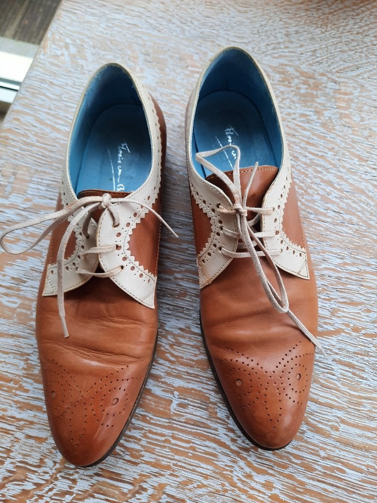 Mooie schoenen Floris VAN BOMMEL - 38, Schoenen met lage hakken, Bruin, Ophalen of Verzenden, Floris Van Bommel