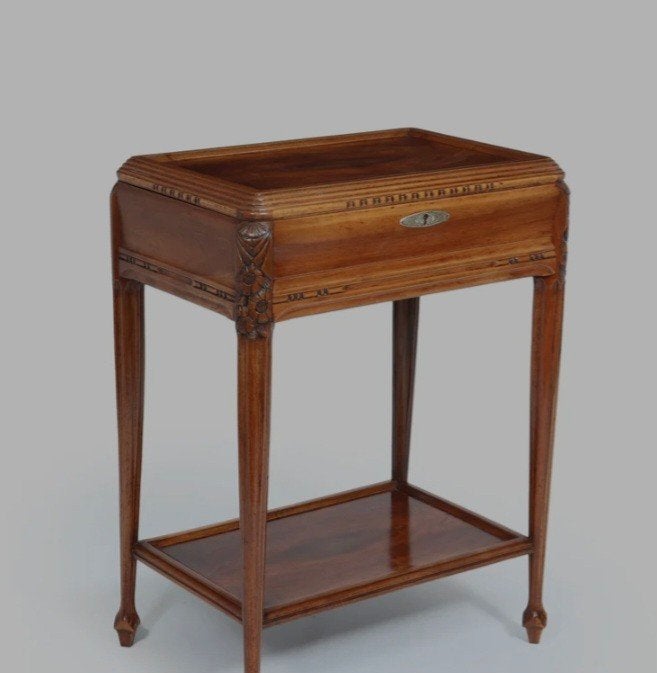 Art deco walnoot tafel, Ophalen of Verzenden