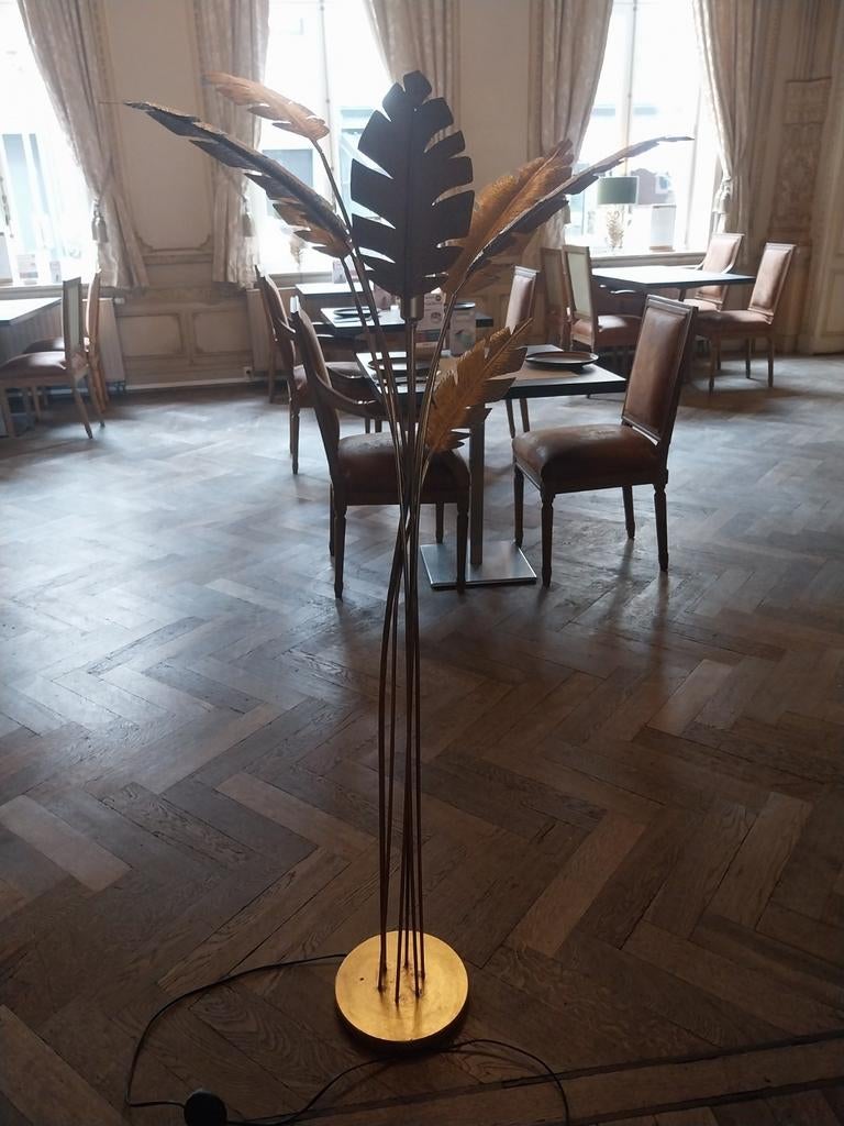 Goudkleurige staande lamp, Ophalen