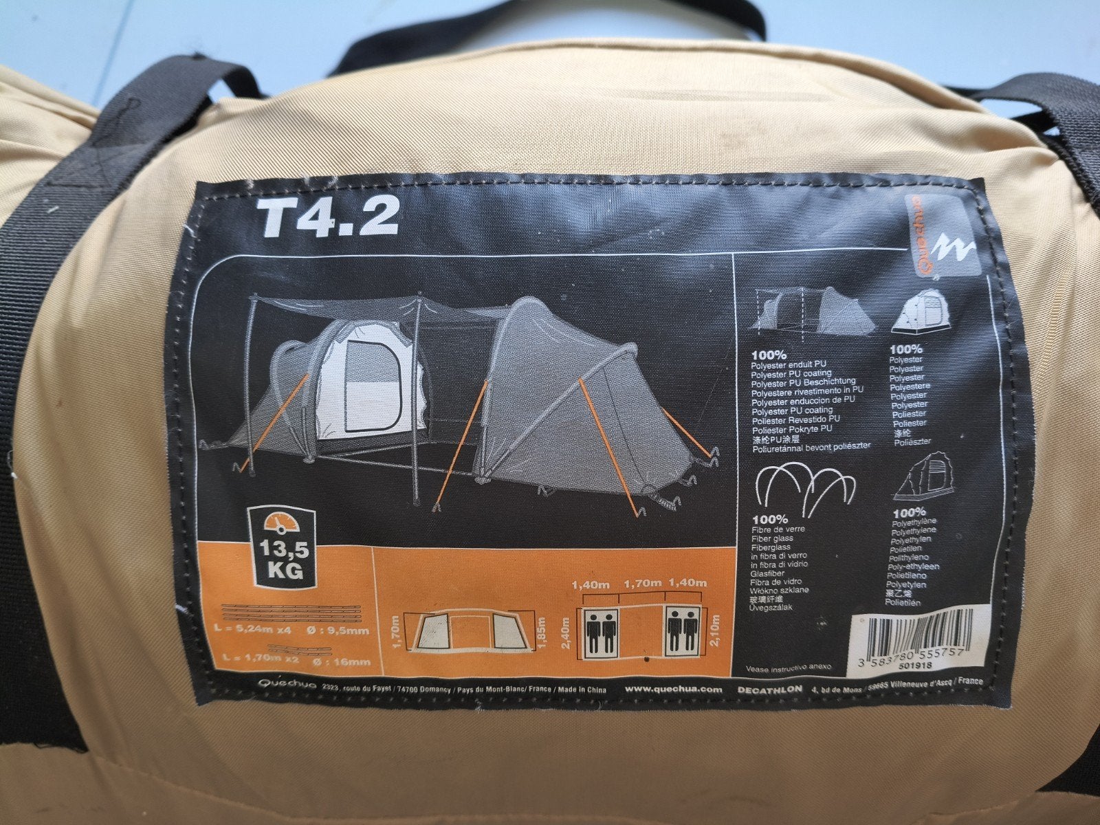 tent 4 personen, Caravanes & Camping, Tentes, Enlèvement