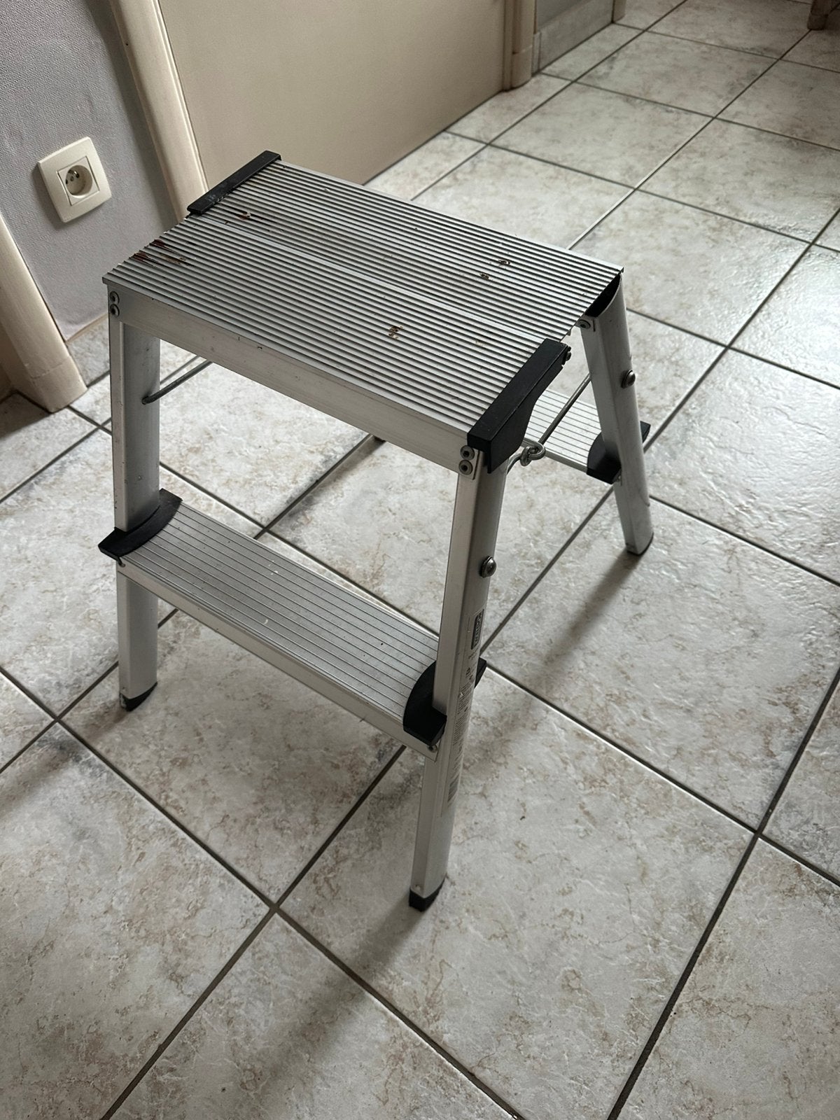 Aluminium plooibare trap, Doe-het-zelf en Bouw, Ladders en Trappen, Ophalen, Zo goed als nieuw, Trap