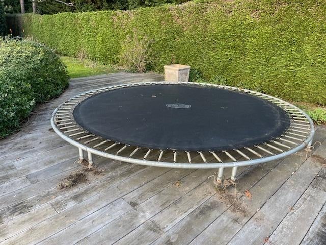 Trampoline inground (merk BERG) - 3,8 meter diameter, Ophalen, Gebruikt