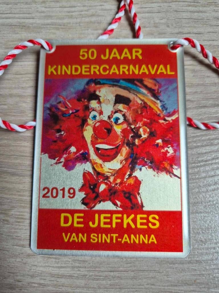 Carnaval Aalst medaille De Jefkes van Sint Anna 2019, Ophalen of Verzenden