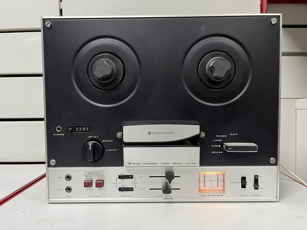 Kenwood TT-10 Vintage bandrecorder - 3 koppen, Audio, Tv en Foto, Bandrecorder, Ophalen, Bandrecorder