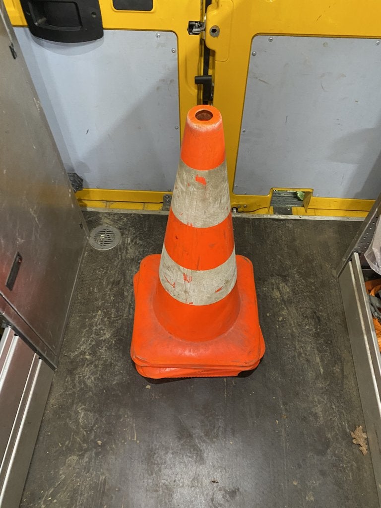5 verkeerskegels, Ophalen, Gebruikt