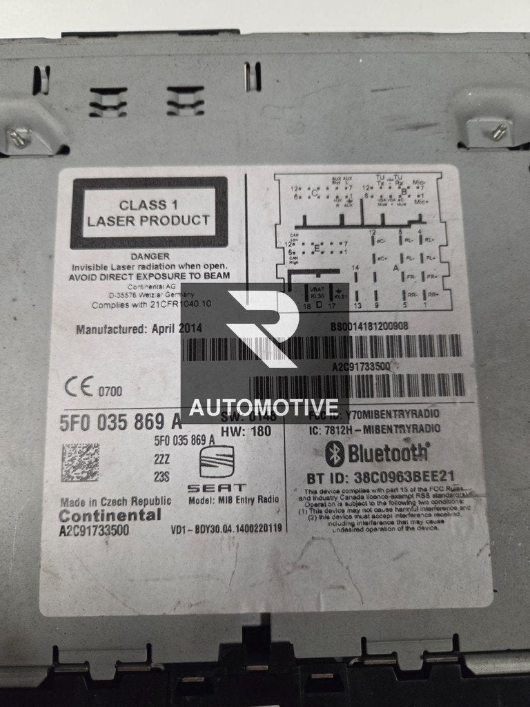 Lecteur CD radio Seat Leon, Autos : Pièces & Accessoires, Électronique & Câbles, Seat, Neuf