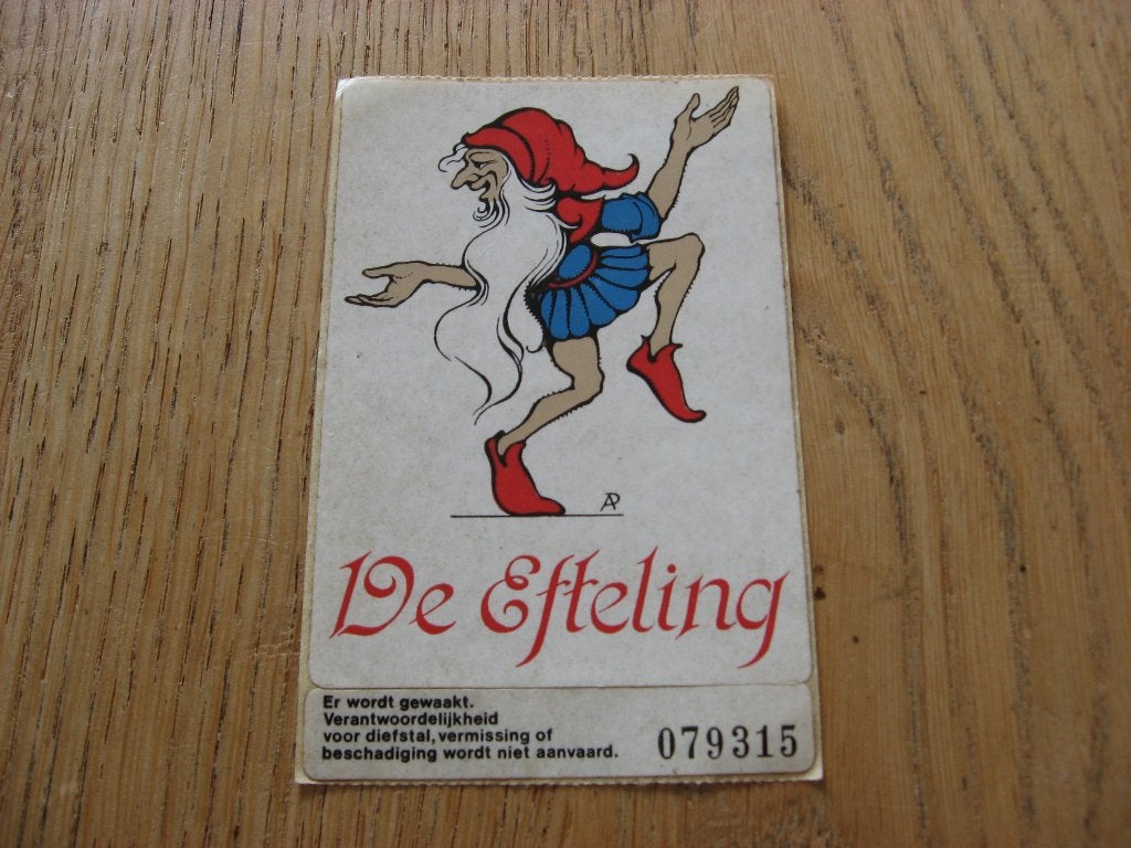De Efteling Pretpark 6,5 x 10 cm Sticker, Verzamelen, Ophalen of Verzenden, Nieuw, Overige typen