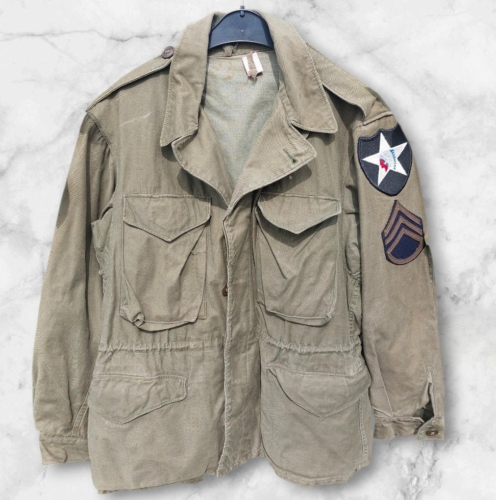 Veste de campagne M-1943 de l'armée américaine de la Seconde, Collections, Objets militaires | Seconde Guerre mondiale, Enlèvement ou Envoi