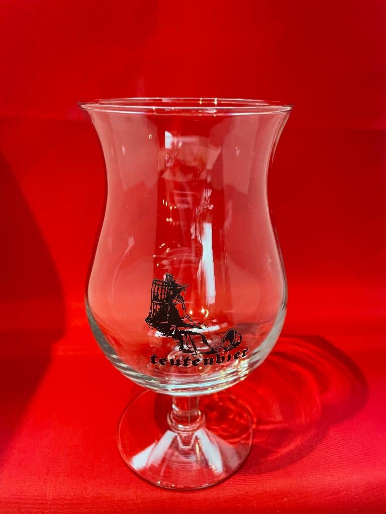 bierglas teutenbier Gielen, Ophalen of Verzenden, Gebruikt, Bierglas