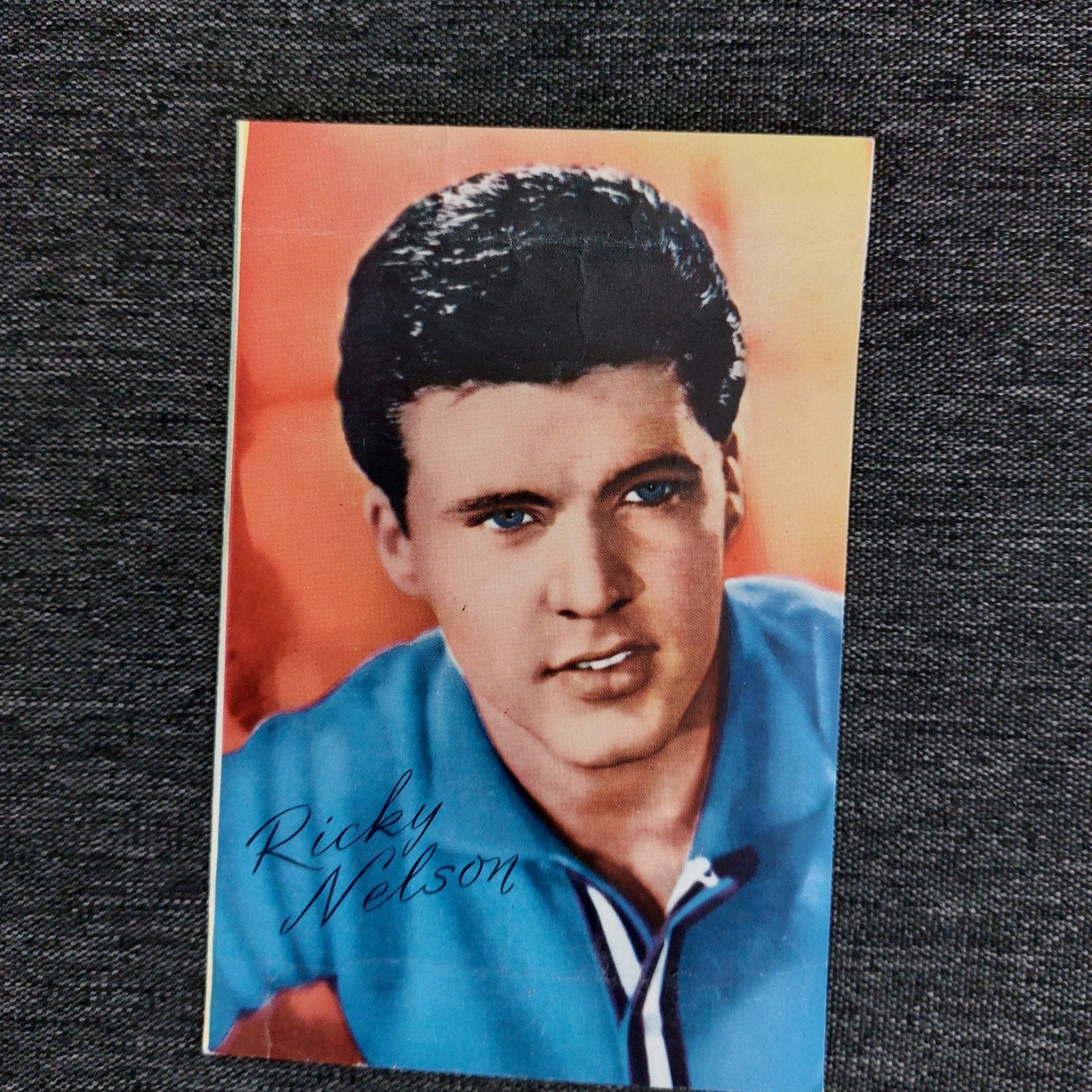 fotokaart zanger Rickey Nelson, Ophalen of Verzenden