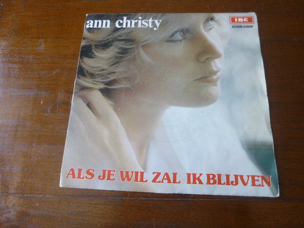 Ann Christy 45 Tours Als je wil zal ik blijven, Ophalen