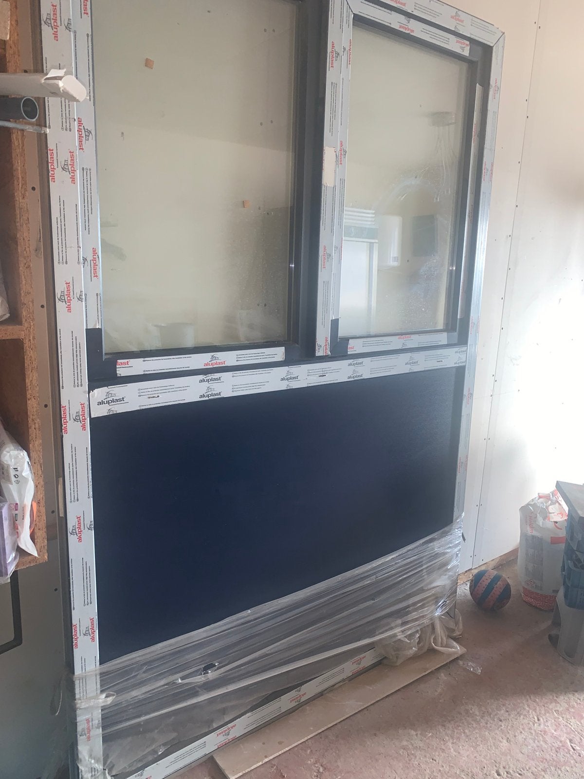 Chassis pvc L-148x H-216, Bricolage & Construction, Enlèvement, Comme neuf