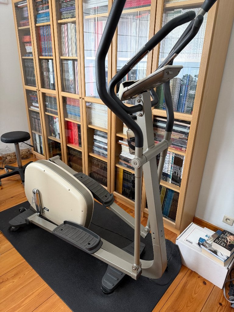 Crosstrainer Tunturi inclusief mat, Comme neuf, Enlèvement, Métal, Vélo elliptique