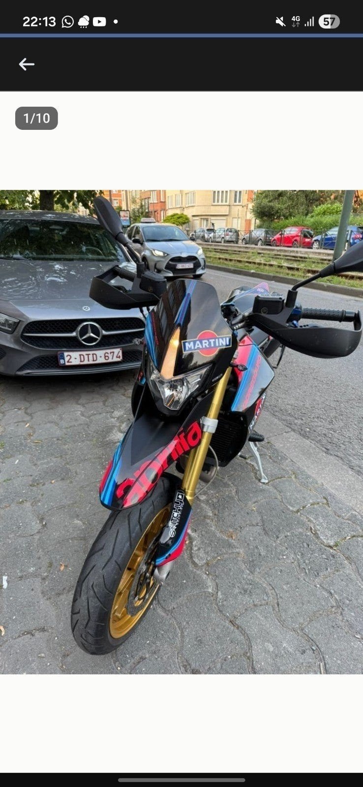 Aprilia Dorsoduro 750 Technische controle ok, 750 cc, 2 cilinders, Motorrijbewijs A, Particulier