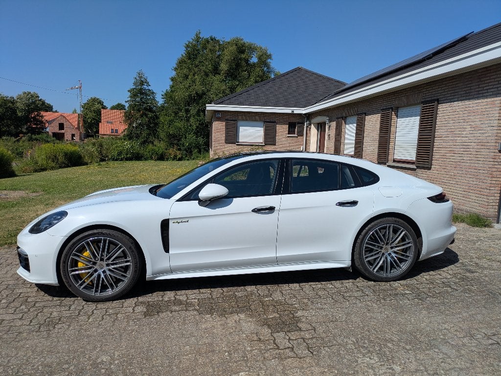 Porsche Panamera Turbo S, Auto's, Automaat, Wit, Leder, Berline