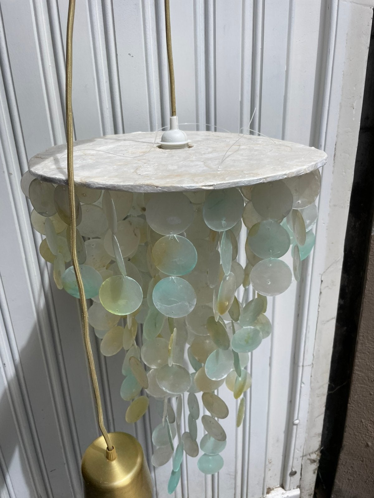 Schelpen lamp, Huis en Inrichting, Ophalen, Zo goed als nieuw