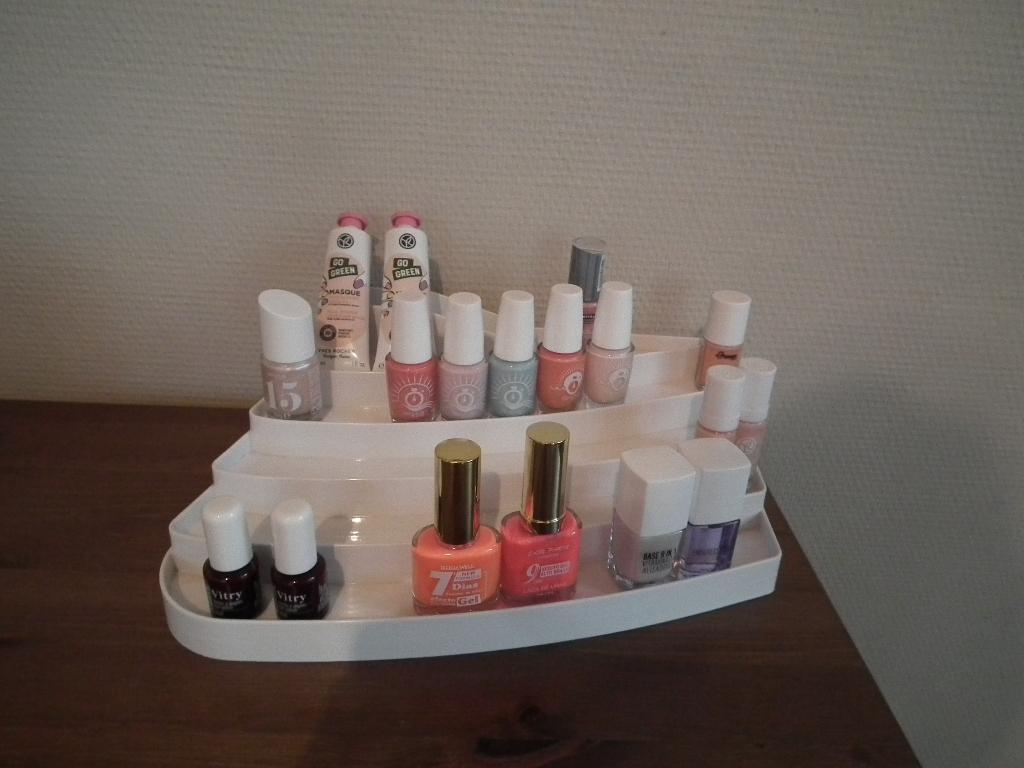 Nagellakdisplay (witte kleur), Handtassen en Accessoires, Verzenden, Wit, Zo goed als nieuw, Accessoires