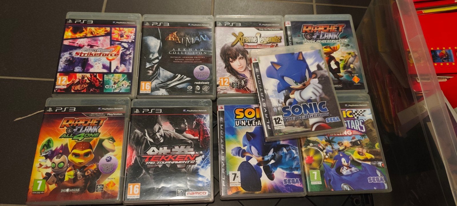 verzameling Playstation 3 games, Ophalen