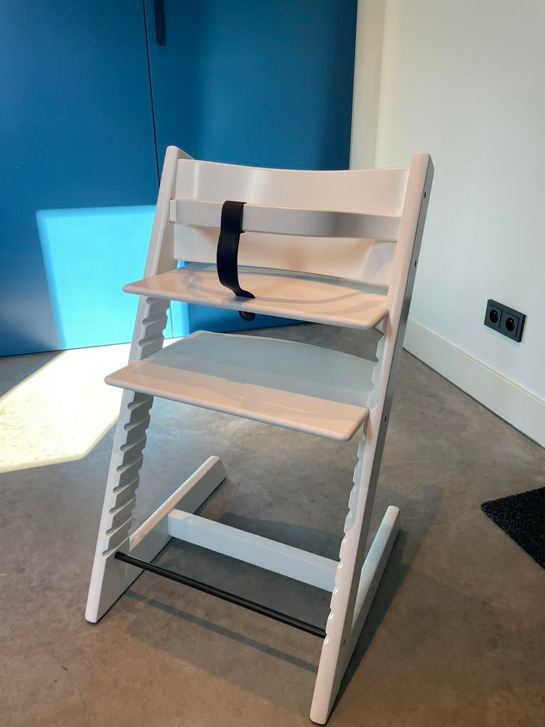 Stokke Tripp Trapp blanc (ancien modèle) en parfait état., Enlèvement ou Envoi, Comme neuf