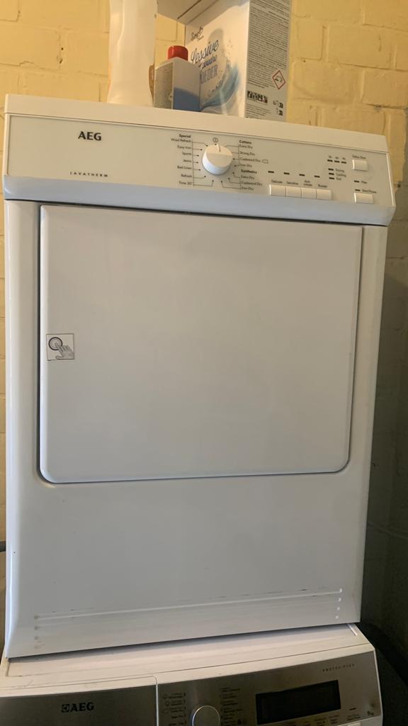 Séchoir AEG, Electroménager, Évacuation d'air, Programme laine, Enlèvement, Utilisé