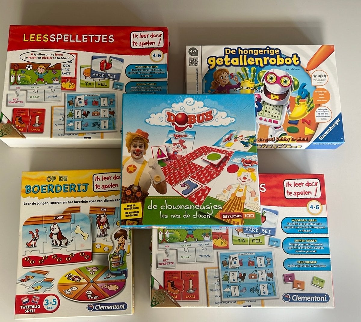 Lot jeux de société (éducatifs) pour les enfants -10 ans, Enlèvement, Comme neuf