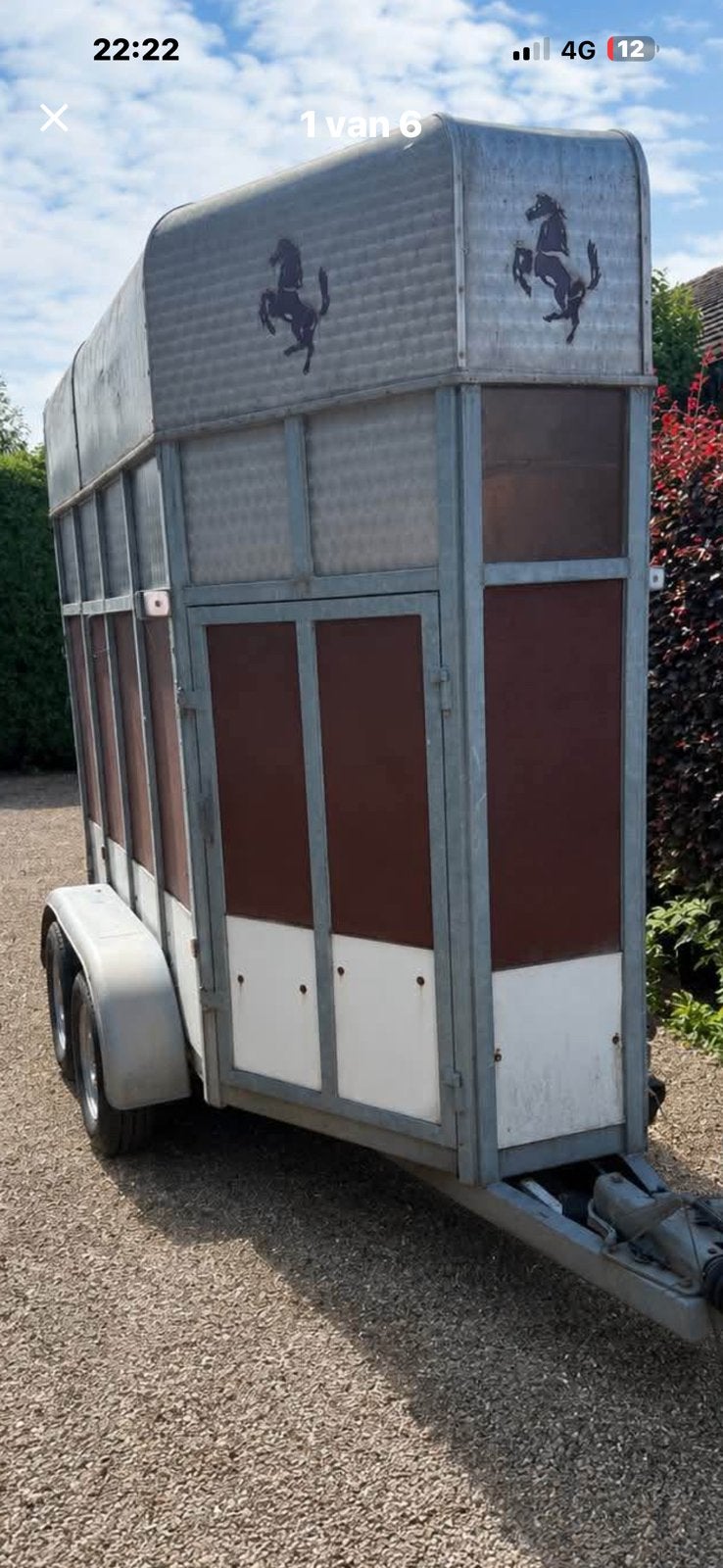 Trailer 1 paards, Animaux & Accessoires, Chevaux & Poneys | Semi-remorques & Remorques, Utilisé, Remorque 1 cheval, Bois, Enlèvement