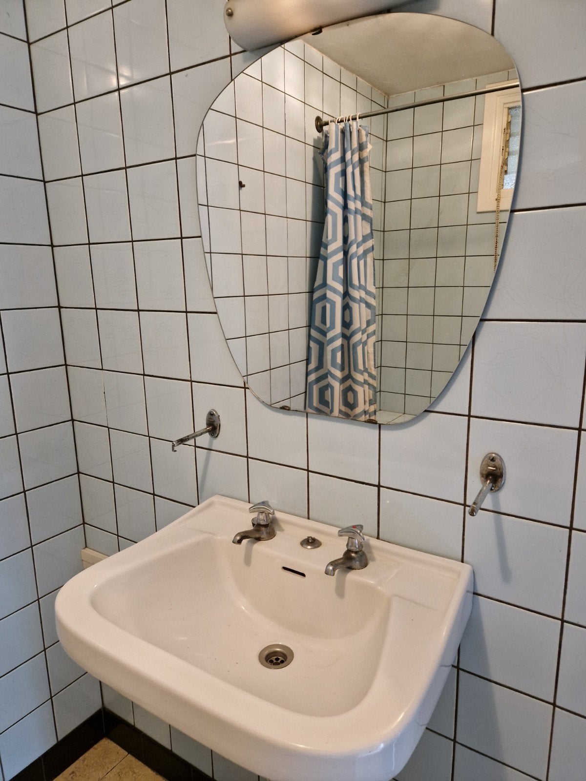 retro spoelbak en spiegel, Huis en Inrichting, Ophalen