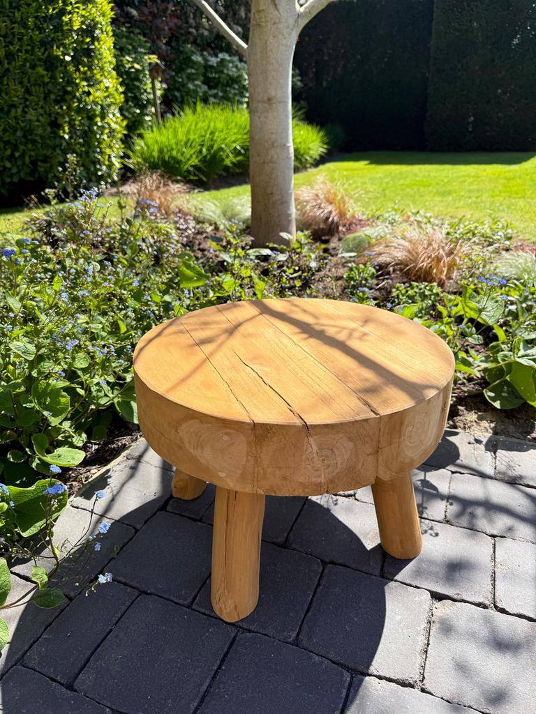 Tuintafeltje , bijzettafel, Ophalen, Zo goed als nieuw, Hout