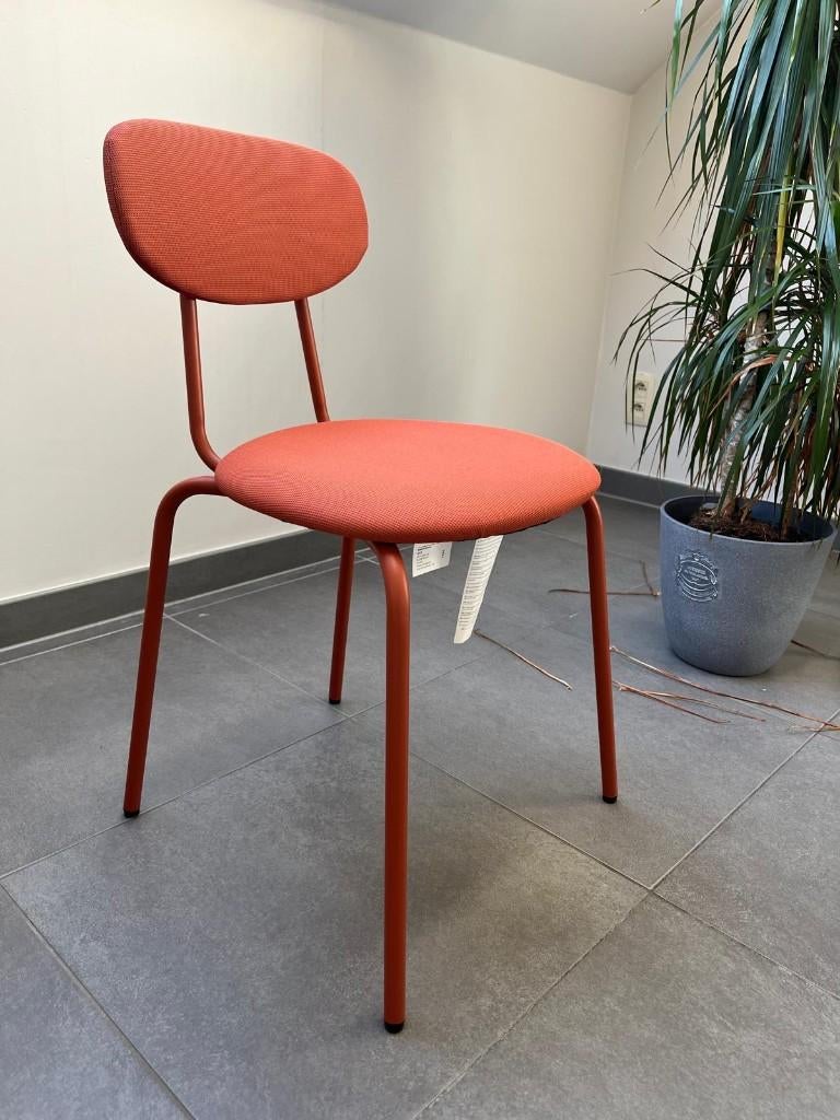 4 Sandsberg Eetkamerstoelen, roodbruin/Remmarn roodbruin, Ophalen, Overige kleuren, Scandinavisch, Zo goed als nieuw