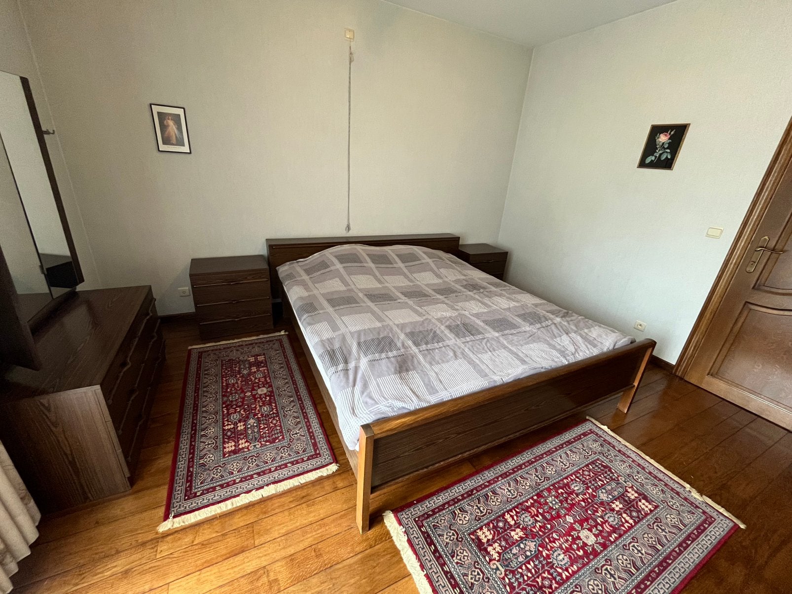 Mooie strakke slaapkamer in hout, Ophalen, Gebruikt, Tweepersoons