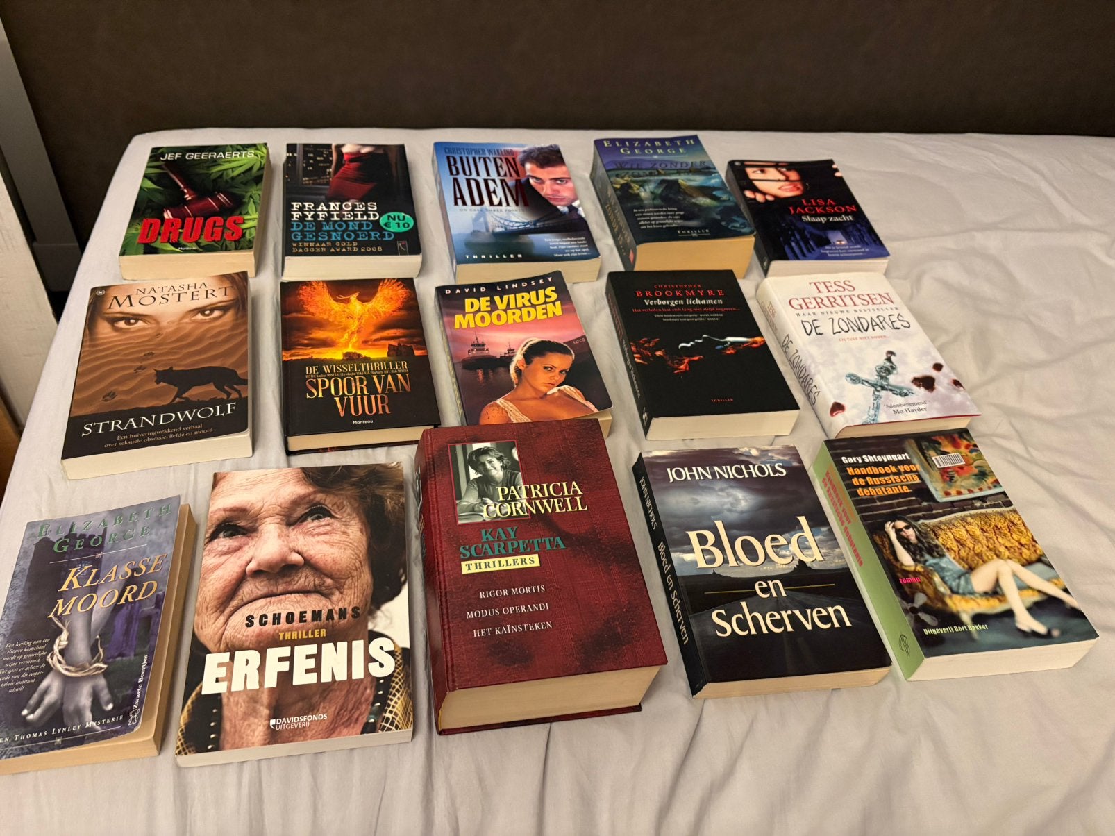 Lot boeken trillers 15 stuks, Ophalen of Verzenden