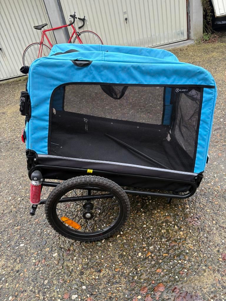 Fietskar met vering, Ophalen, Zo goed als nieuw, Vering