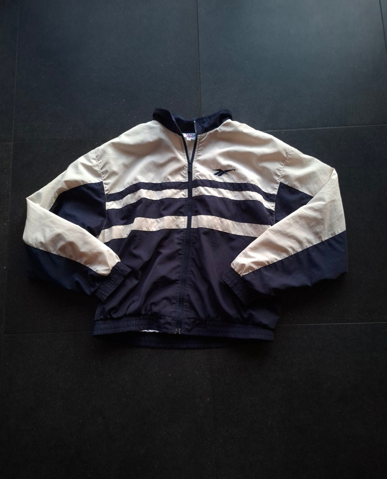 Vintage Reebok windbreaker, Maat 52/54 (L), Verzenden, Beige, Reebok