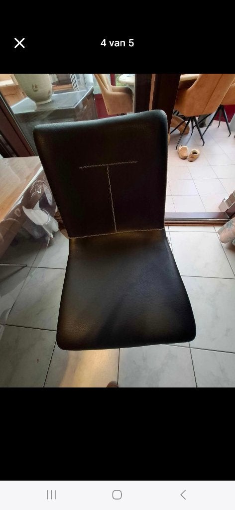 2 zwarte stoelen nieuw, Maison & Meubles, Chaises, Neuf, Deux, Enlèvement, Noir