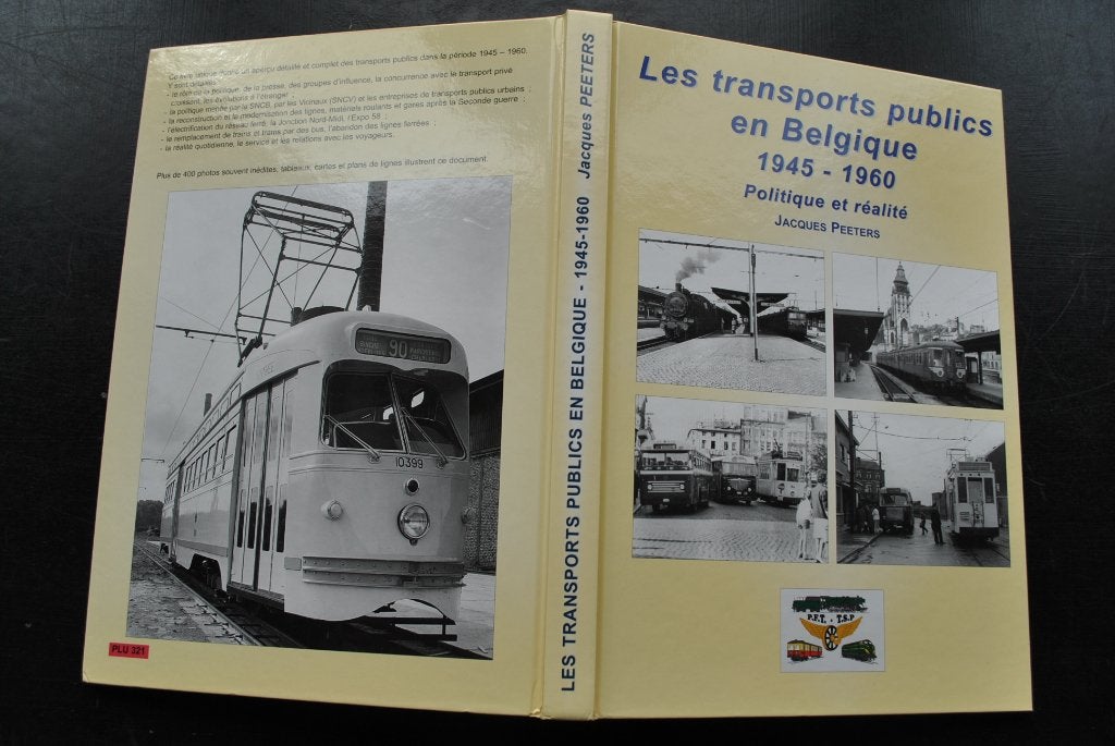 PEETERS Les Transports publics en Belgique 1945 1960 SNCB..., Ophalen of Verzenden, Gebruikt, Overige soorten, Boek of Tijdschrift