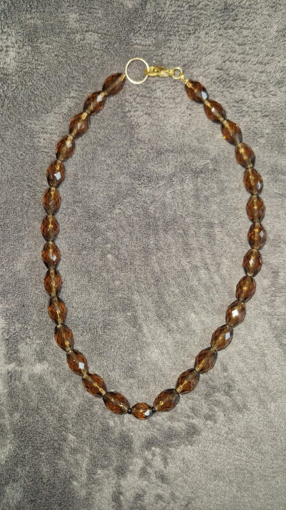 Collier fait main, Bijoux, Sacs & Beauté, Enlèvement ou Envoi, Neuf, Brun, Autres matériaux