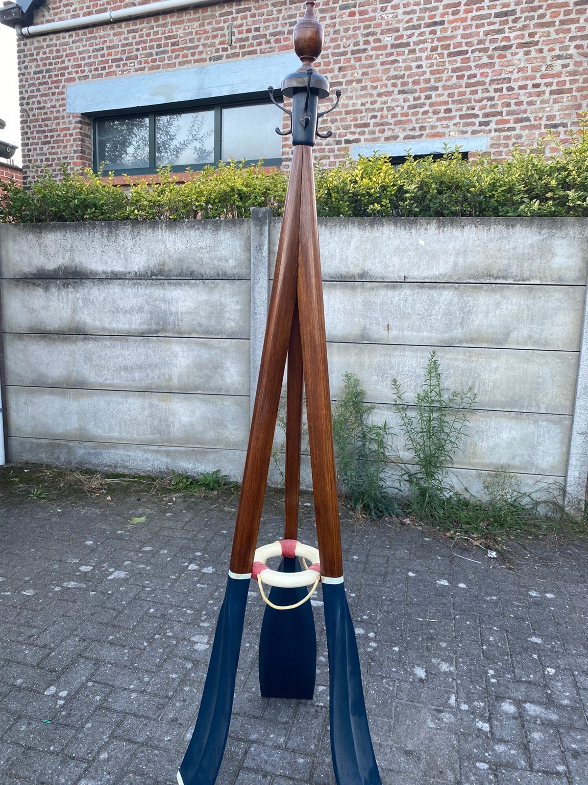 Kapstok van roeispanen, Antiek en Kunst, Ophalen