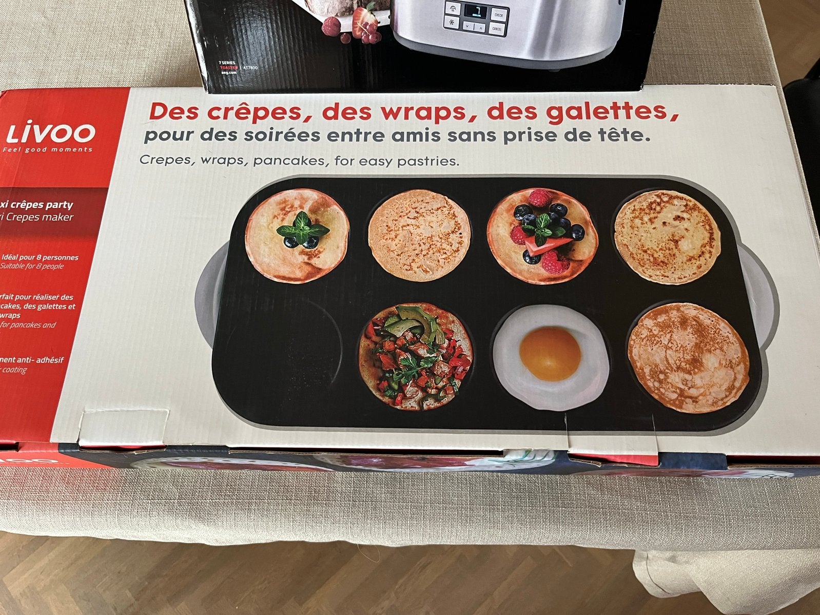 Livoo pannenkoekentoestel, Enlèvement, Neuf, 4 à 7 personnes